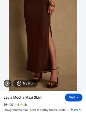 12th Tribe Layla Mocha Maxi Skirt - Mocha